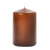 Brown 3 x 4 Unscented Pillar Candles
