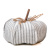 Stuffed Pumpkin with Ticking Stripe Pattern