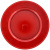 Charger Red Plastic 13 Inch