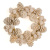 Glittering Ivory Cone 4 Inch Candle Ring
