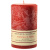 Textured Mistletoe and Holly 4 x 6 Pillar Candles