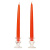 8 Inch Orange Taper Candles Dozen