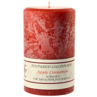 Textured Apple Cinnamon 4 x 6 Pillar Candles
