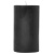 2 x 3 Black Unscented Pillar Candles