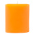 4 x 4 Orange Unscented Pillar Candles