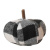 Mini Black and White Stuffed Pumpkin