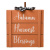 Slatted Pumpkin with Bow-Orange 