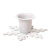 White Iron Snowflake Taper Holder