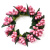 Rice Berry 1.5 Inch Candle Ring Pink on Holder