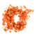 Setting Sun Leaves 6 Inch Candle Ring