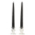 6 Inch Black Taper Candles Dozen