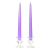 12 Inch Light Purple Taper Candles Pair