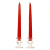 6 Inch Red Taper Candles Pair