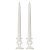 8 Inch White Taper Candles Dozen