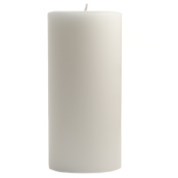 3 x 6 Unscented White Pillar Candles