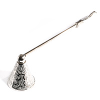 Ornate Nickel Candle Snuffer,Ornate Nickel Candle Snuffer