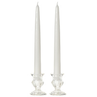 12 Inch White Taper Candles Dozen
