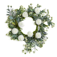 Wicklow Blooms 4 Inch Candle Ring Cream