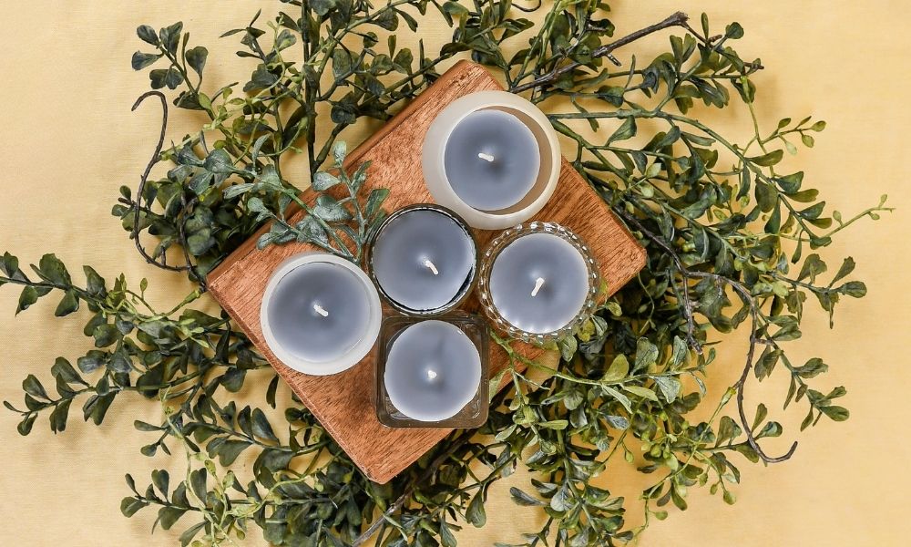 Various Votive Cups in a Beautiful Votive Candle Display
