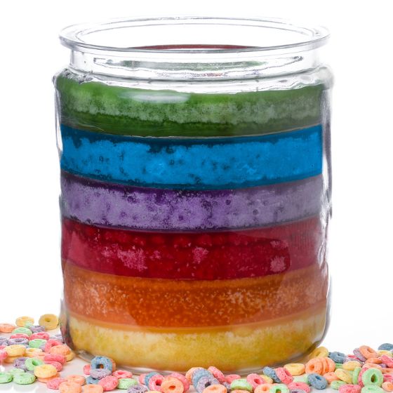 Fruit Loop Layered 2 Gallon Candle