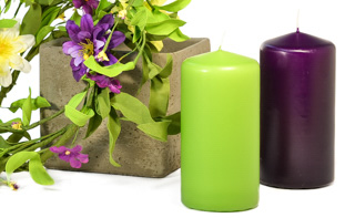 3x6 Unscented Pillar Candles